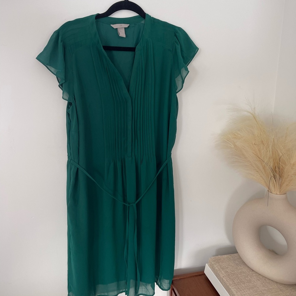 H&M Emerald Green Midi Dress